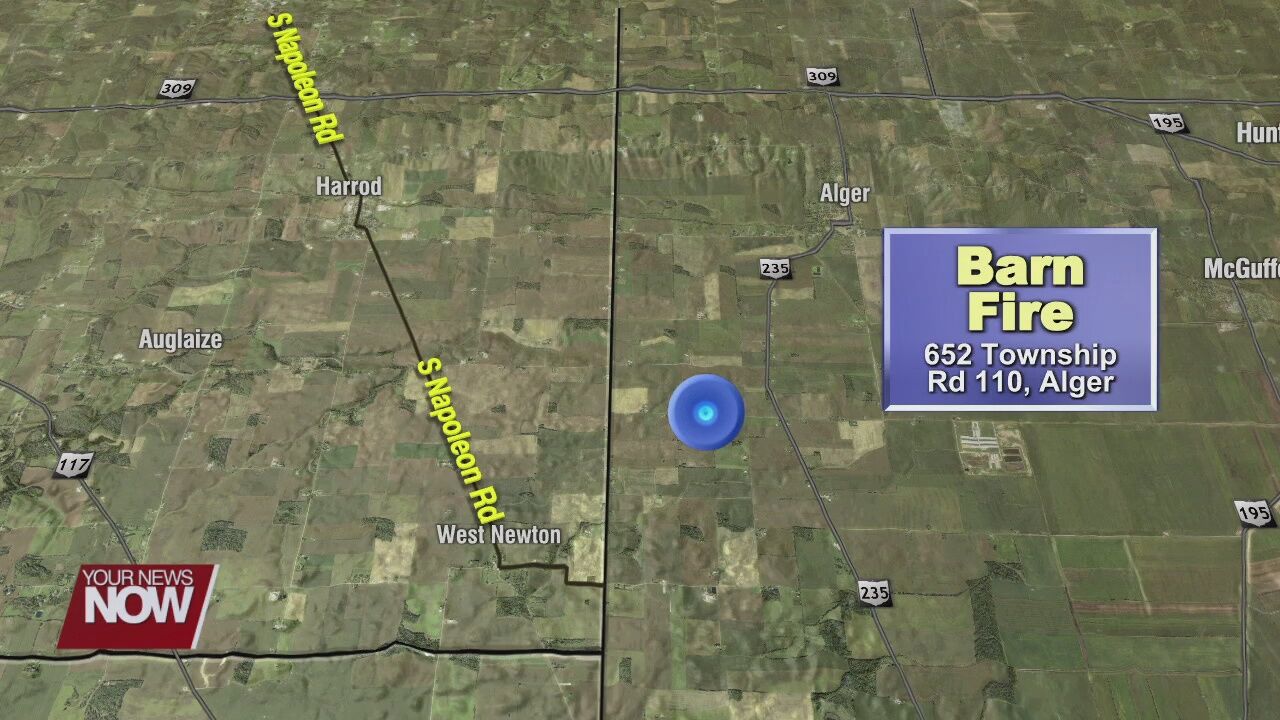Barn Fire in Alger